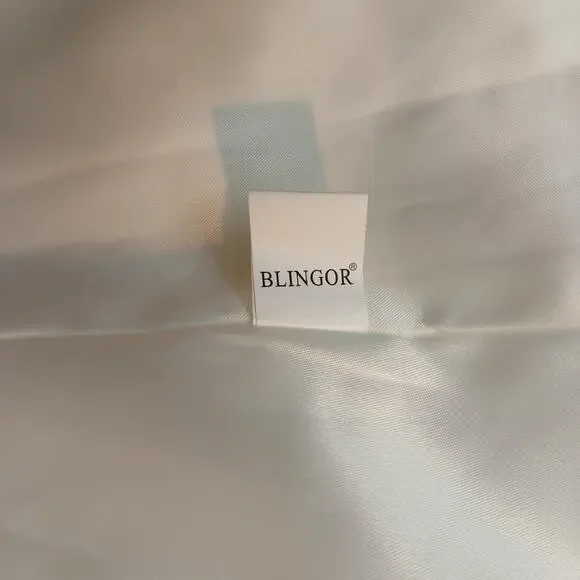 Blingor White Midi Coat with black bows L NOS fitted anime style - Picture 9 of 15